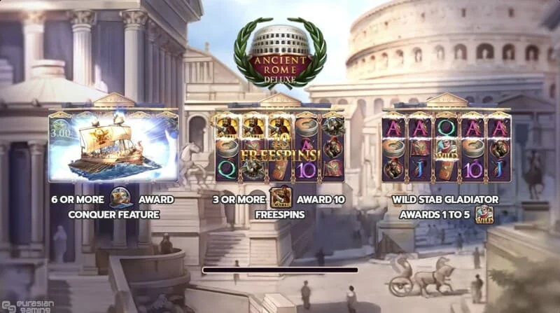 Ancient Rome Deluxe AI - hoofdscherm van de rollen en interface